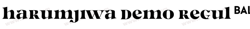 Harumjiwa Demo Regul字体转换